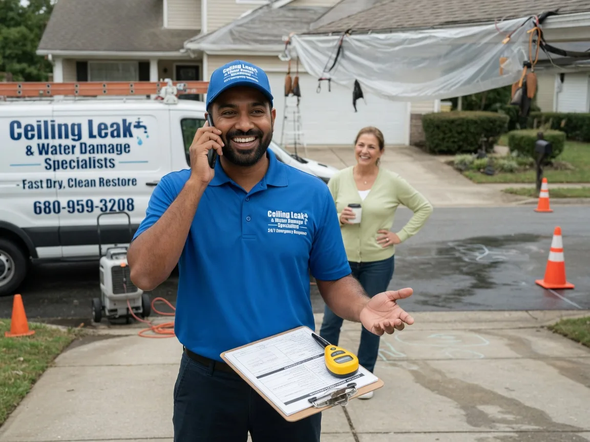 Ceiling Leak Cleanup Lowell, NC FAQs